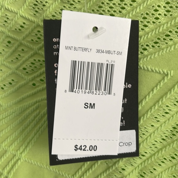 Onzie crop top size S/M - lime green - Picture 9 of 14